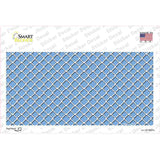 Light Blue White Quatrefoil Novelty Sticker Decal