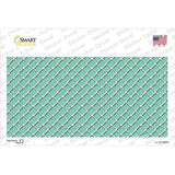 Mint White Quatrefoil Novelty Sticker Decal