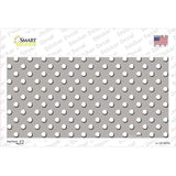 Grey Polka Dot Novelty Sticker Decal