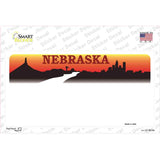 Nebraska State Background Novelty Sticker Decal Small