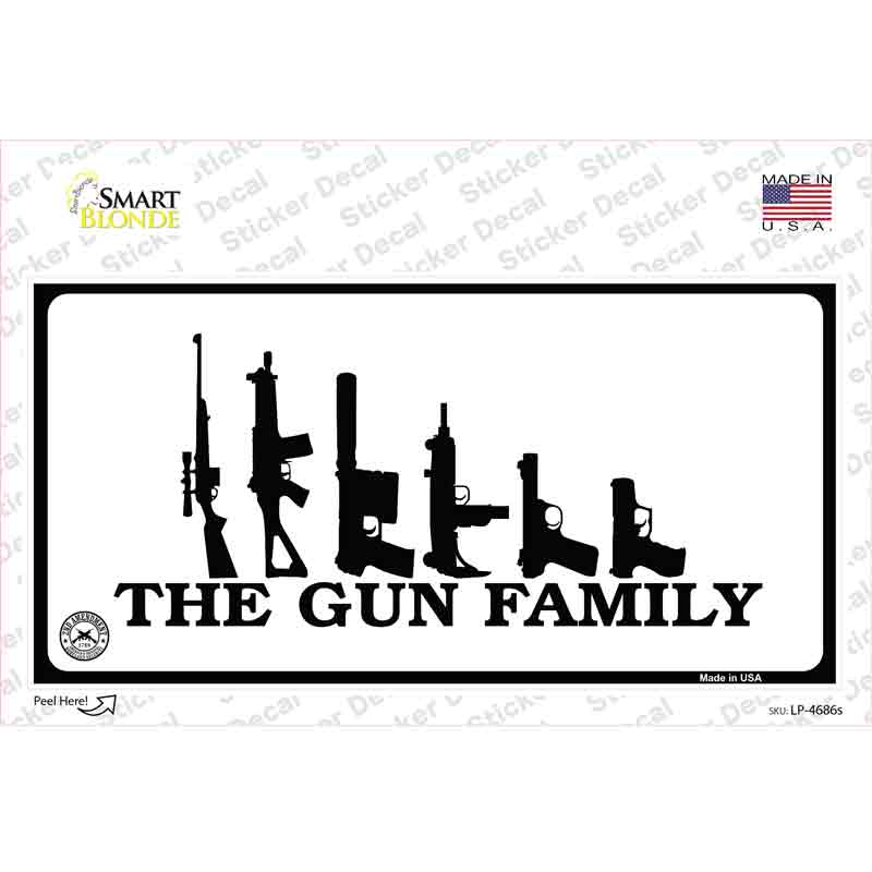 The Gun Family Novelty Sticker Decal Small