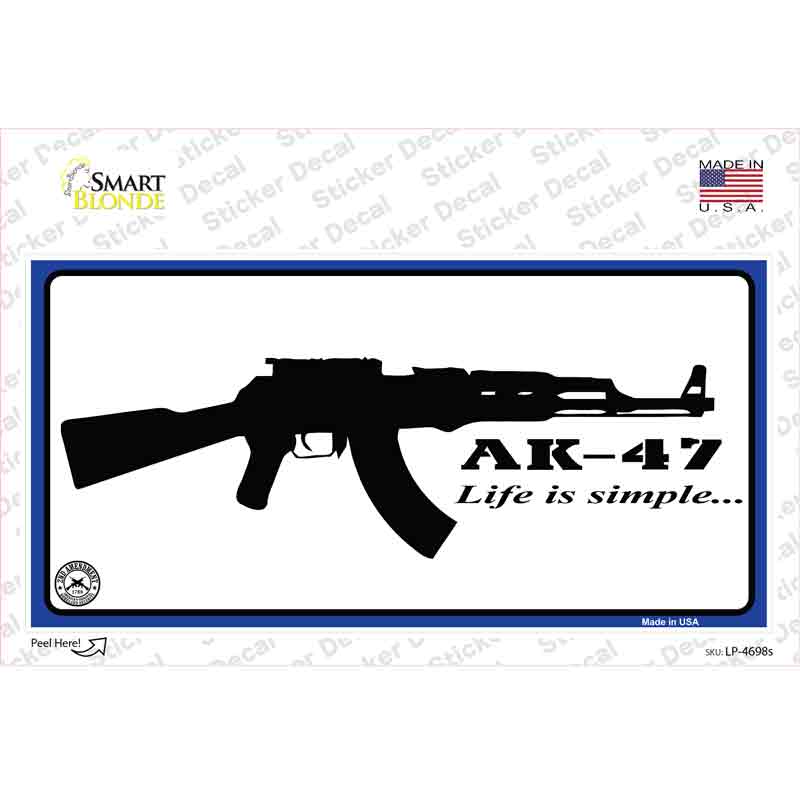 Life Is Simple Novelty Sticker Decal Small