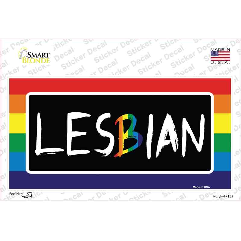 Lesbian Novelty Sticker Decal Small