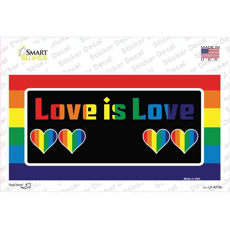 Love Is Love Novelty Sticker Decal Small