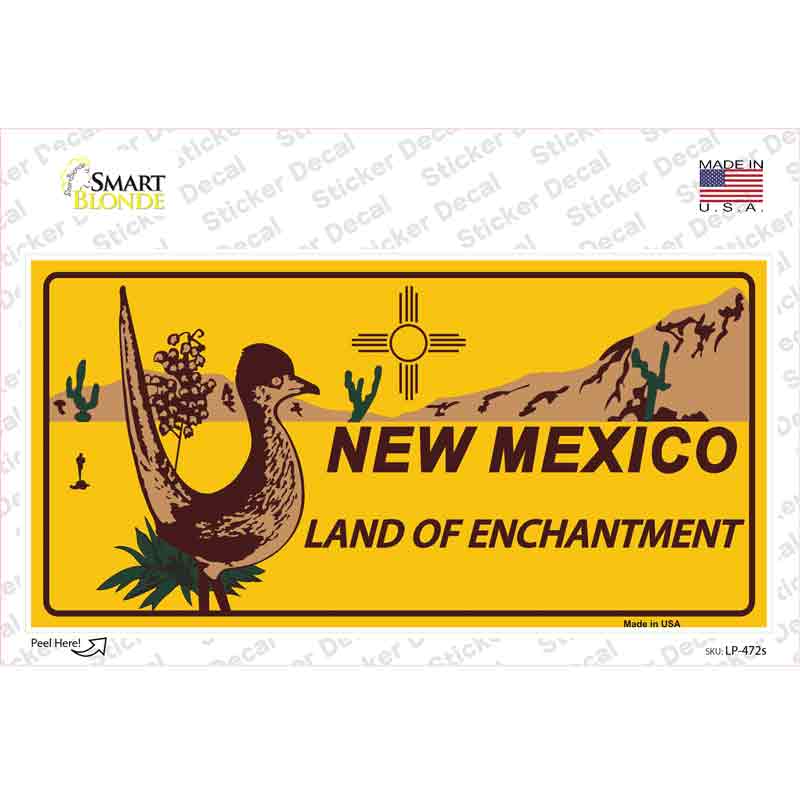 Roadrunner New Mexico Novelty Sticker Decal Small