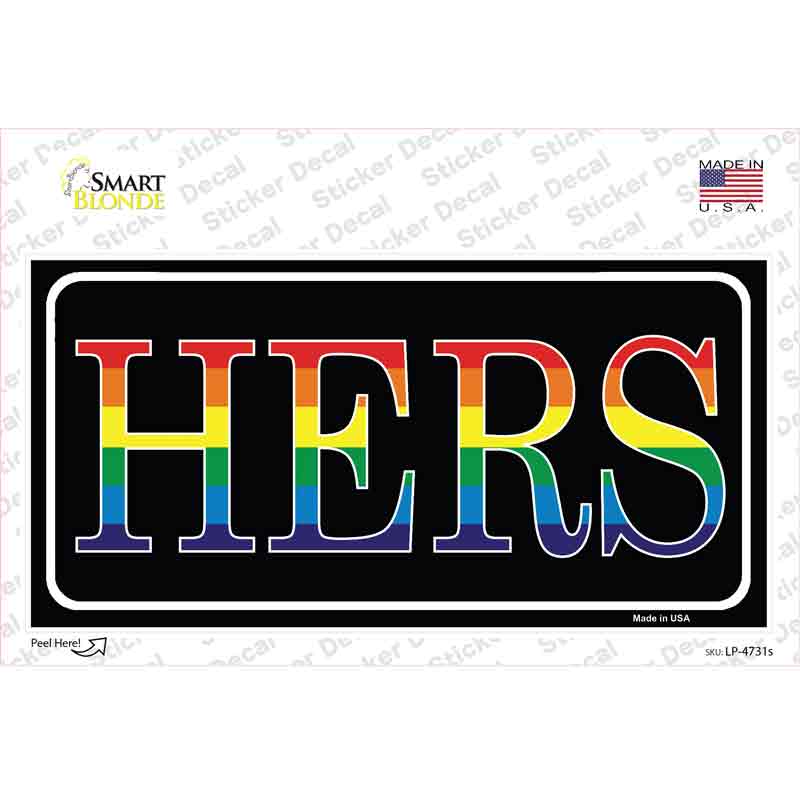 Hers Novelty Sticker Decal Small