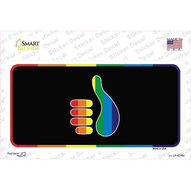 Thumbs Up Novelty Sticker Decal Small