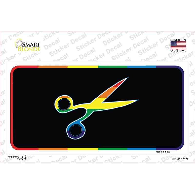 Scissors Novelty Sticker Decal Small