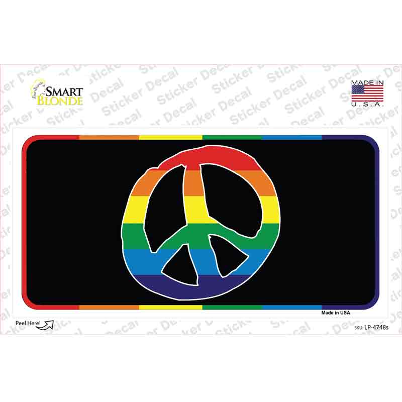 Peace Rainbow Novelty Sticker Decal Small