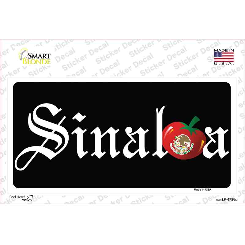 Sinaloa Background Novelty Sticker Decal Small