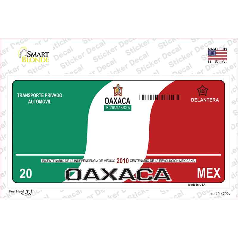 Oaxaca Mexico Novelty Sticker Decal Small