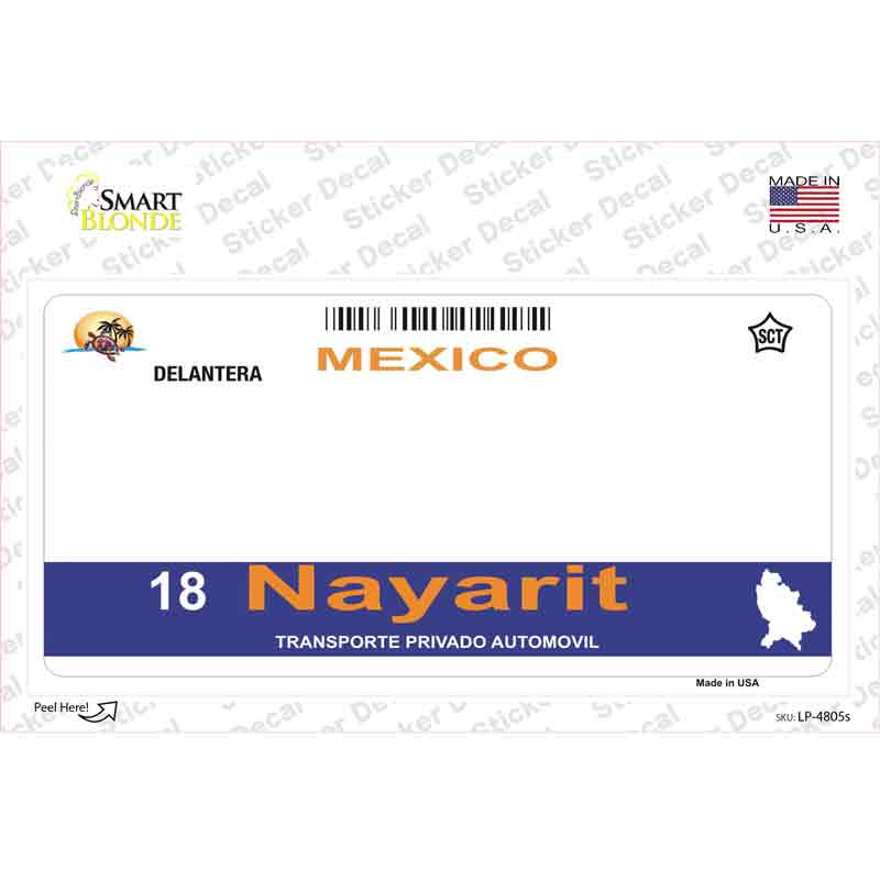 Nayarit Mexico Novelty Sticker Decal Small