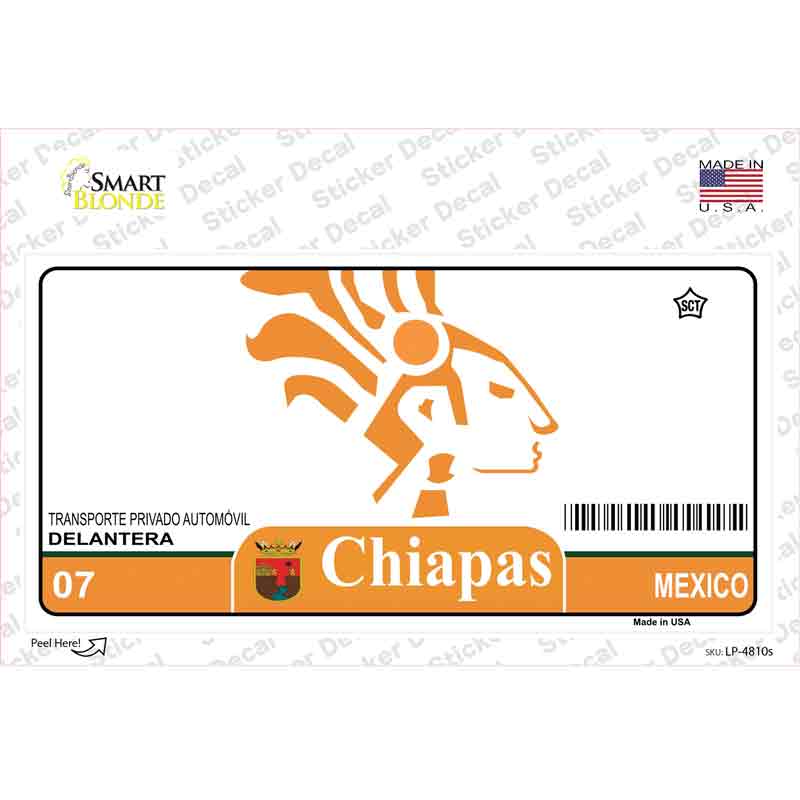 Chiapas Mexico Novelty Sticker Decal Small