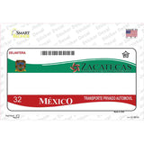 Zachatecas Mexico Novelty Sticker Decal Small