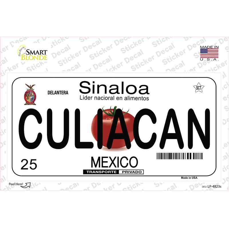 Culiacan Mexico Novelty Sticker Decal Small