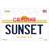 Sunset California Novelty Sticker Decal Small