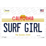 Surf Girl California Novelty Sticker Decal Small