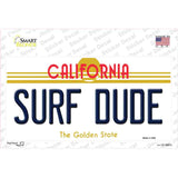 Surf Dude California Novelty Sticker Decal Small