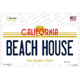 Beach House California Novelty Sticker Decal Small