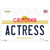 Actress California Novelty Sticker Decal Small