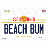 Beach Bum California Novelty Sticker Decal Small