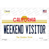 Weekend Vistor California Novelty Sticker Decal Small