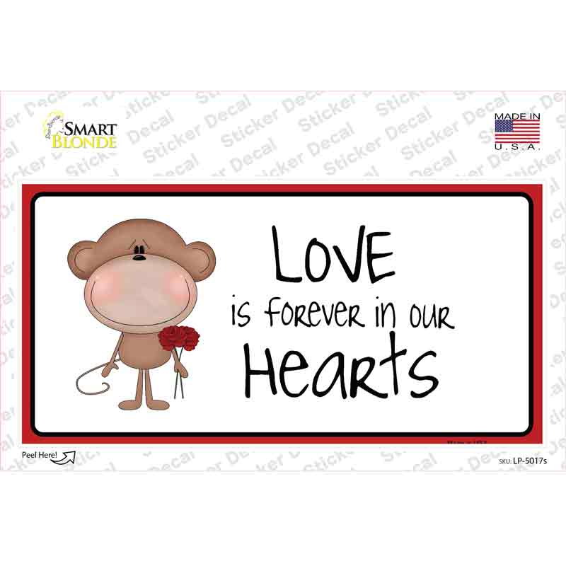 Love In Our Hearts Novelty Sticker Decal Small