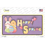 Happy Spring Yellow Novelty Sticker Decal Small