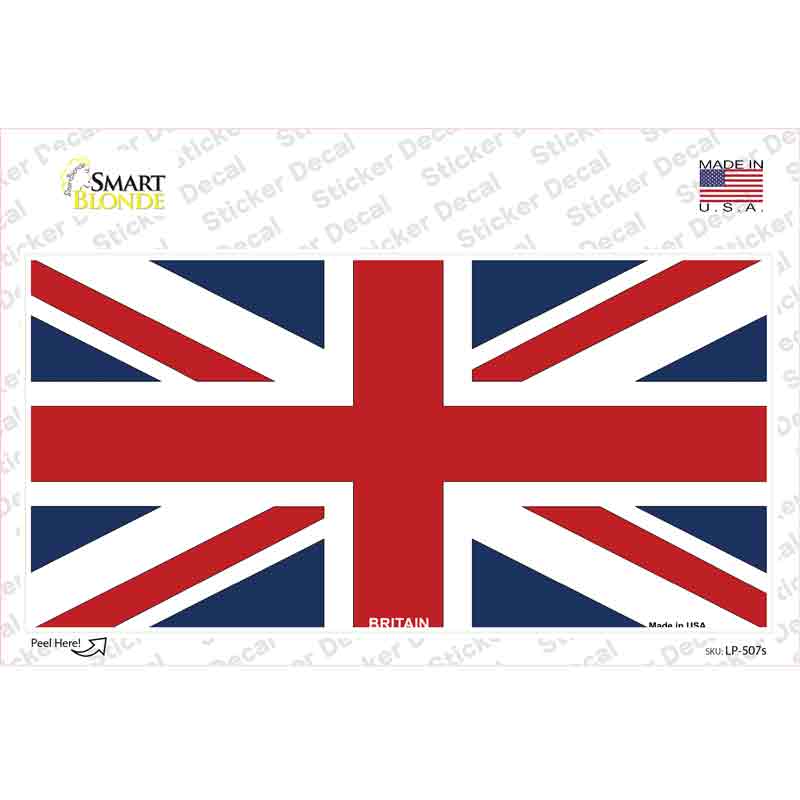 Britain Flag Novelty Sticker Decal