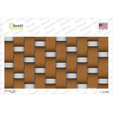 Weave Brown & Gray Novelty Sticker Decal
