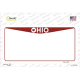 Ohio State Background Novelty Sticker Decal Small