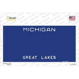 Michigan Great Lakes State Blank Novelty Sticker Decal Small