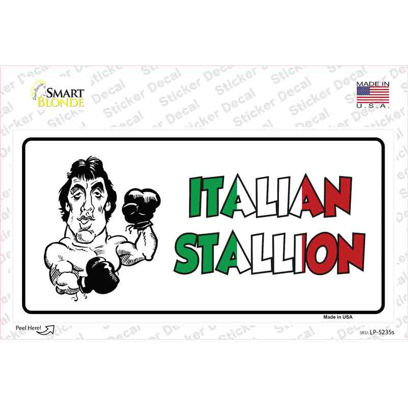 Italian Stallion Novelty Sticker Decal
