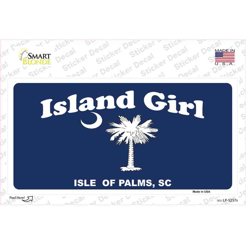 Island Girl Novelty Sticker Decal
