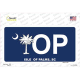 IOP Isle of Palms Blue Novelty Sticker Decal Small