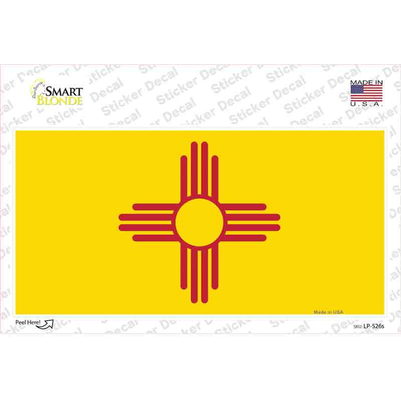 New Mexico State Flag Novelty Sticker Decal Small