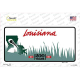 Louisiana State Background Novelty Sticker Decal Small