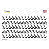 White Black Anchor Novelty Sticker Decal