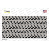 Grey Black Anchor Novelty Sticker Decal