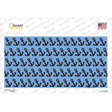 Light Blue Black Anchor Novelty Sticker Decal