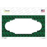 Green Black Anchor Scallop Center Novelty Sticker Decal