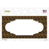 Brown Black Anchor Scallop Center Novelty Sticker Decal