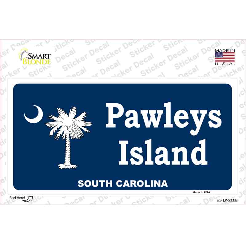 Pawleys Island Novelty Sticker Decal Small