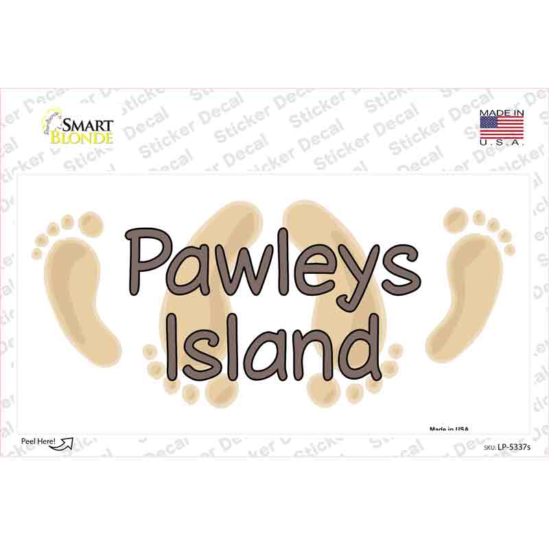 Pawleys Island Foots Novelty Sticker Decal Small