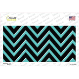 Tiffany Blue Chevron Novelty Sticker Decal