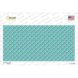 Tiffany Blue White Quatrefoil Novelty Sticker Decal