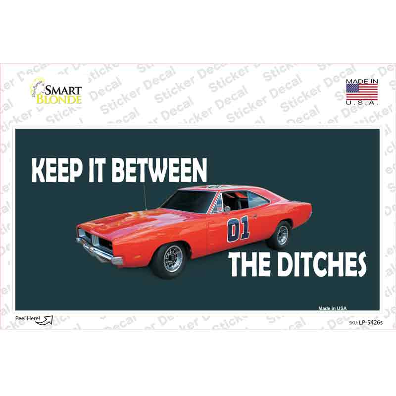 Between The Ditches Novelty Sticker Decal Small