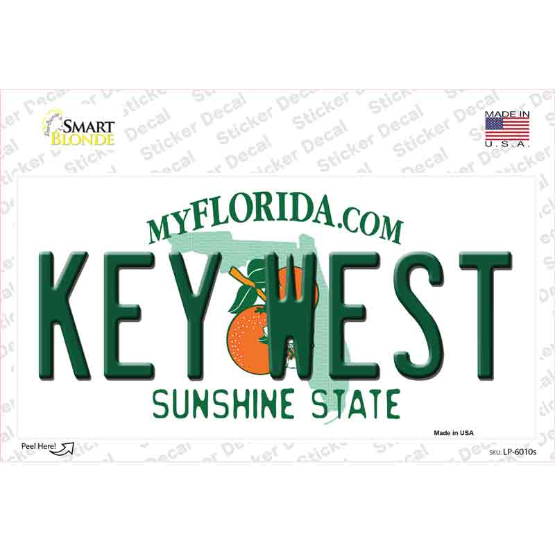 Key West Florida Novelty Sticker Decal Small