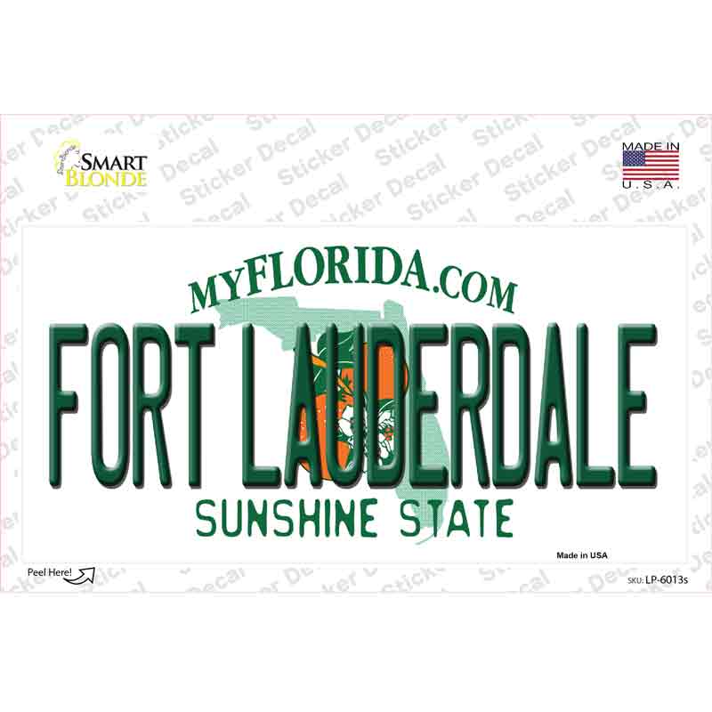 Fort Lauderdale Florida Novelty Sticker Decal Small