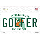 Golfer Florida Novelty Sticker Decal Small